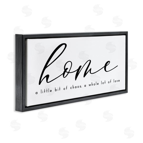 Stupell Industries Anna Quach | Chaos And Love Phrase Wall Art