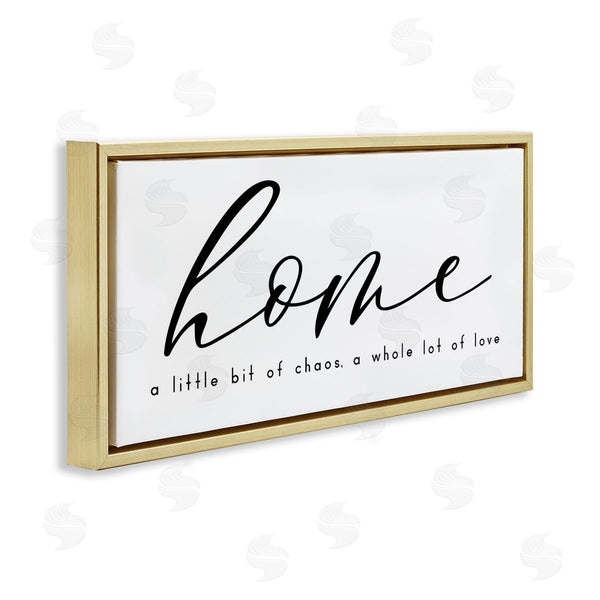Stupell Industries Anna Quach | Chaos And Love Phrase Wall Art