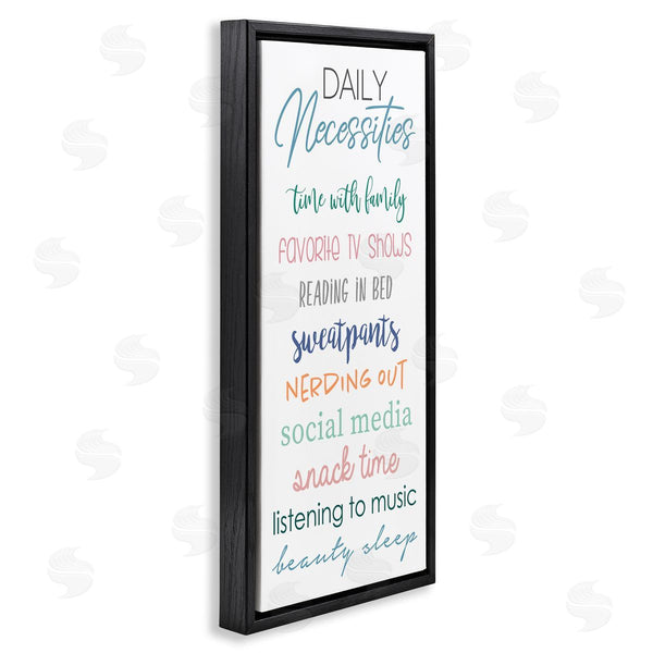 Stupell Industries Anna Quach | Daily Necessities Self-Care List Wall Art