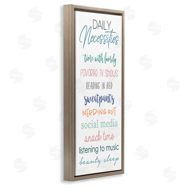 Stupell Industries Anna Quach | Daily Necessities Self-Care List Wall Art