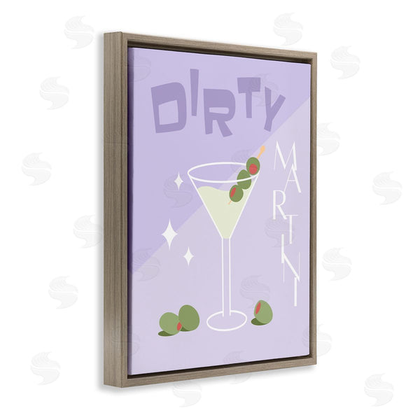 Stupell Industries Anna Quach | Dirty Martini Typography Wall Art