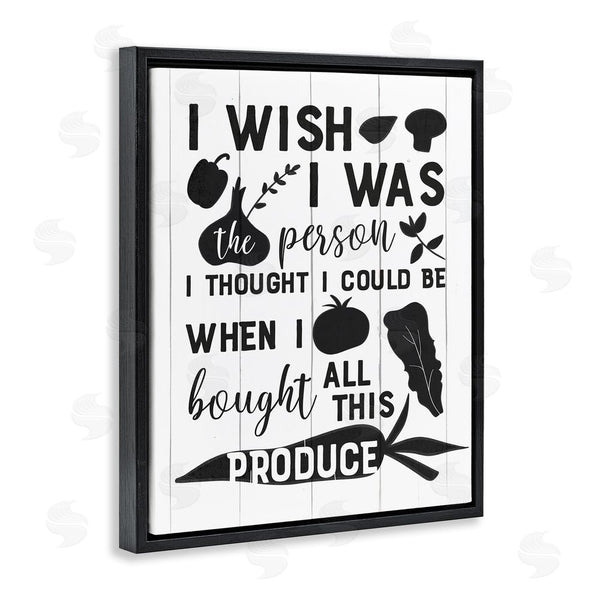 Stupell Industries Anna Quach | Funny Cooking Produce Wall Art