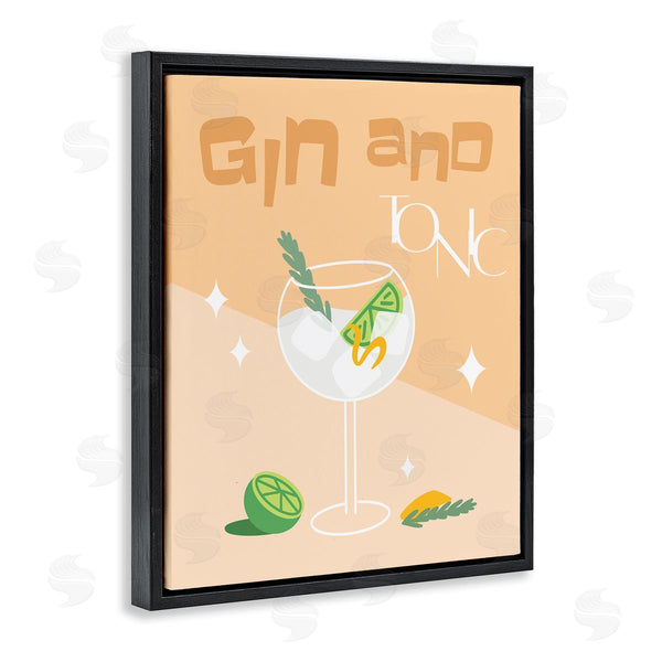 Stupell Industries Anna Quach | Gin & Tonic Typography Wall Art