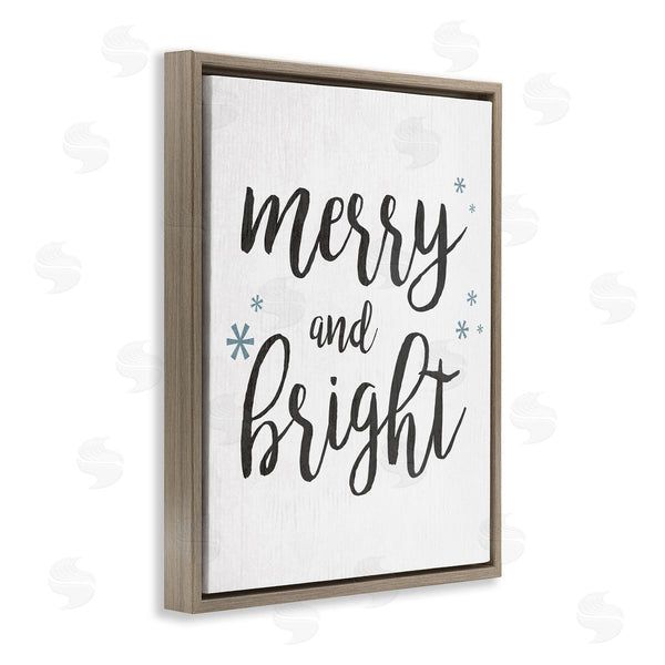 Stupell Industries Anna Quach | Merry And Bright Winter Snowflakes