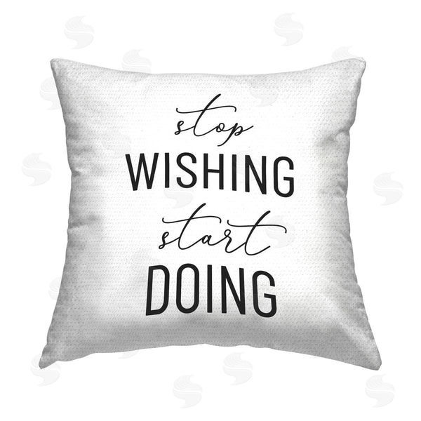 Stupell Industries Anna Quach | Motivational Start Doing Printed Throw Pillow