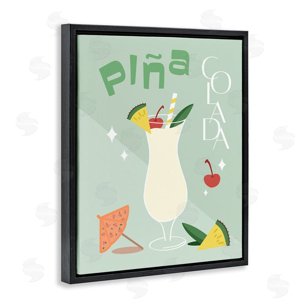 Stupell Industries Anna Quach | Pina Colada Typography Wall Art