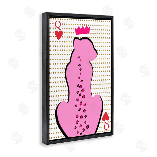 Stupell Industries Anna Quach | Queen Of Hearts Leopard Wall Art