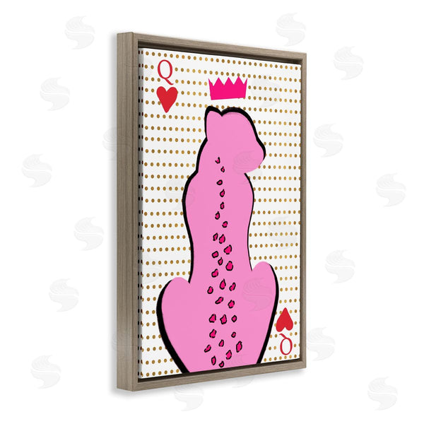 Stupell Industries Anna Quach | Queen Of Hearts Leopard Wall Art