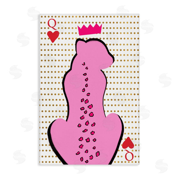 stupell industries Anna Quach | Queen of Hearts Leopard Wall Art