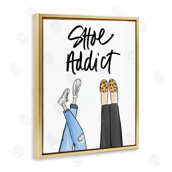 Stupell Industries Anna Quach | Shoe Addict Phrase Wall Art