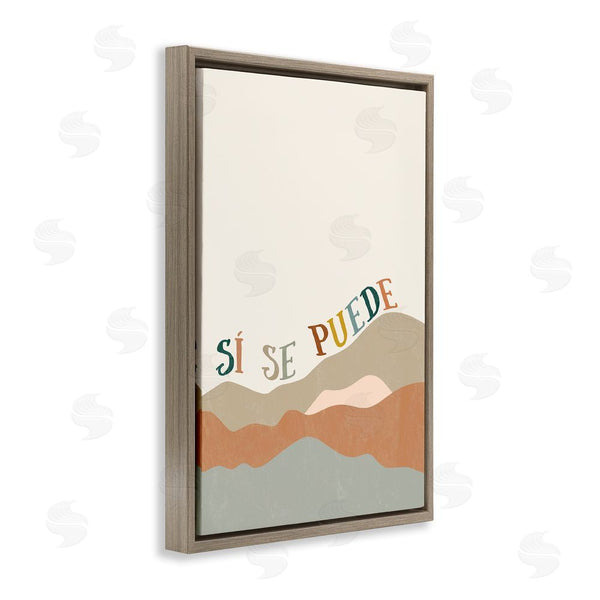 Stupell Industries Anna Quach | Sí Se Puede Montañas Wall Art