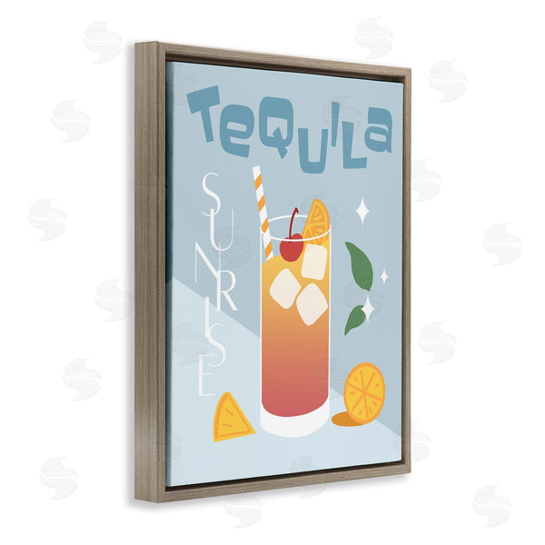 Stupell Industries Anna Quach | Tequila Sunrise Typography Wall Art