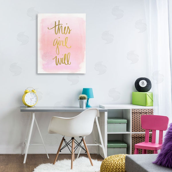 Stupell Industries Anna Quach | This Girl Will On Pink Wall Art
