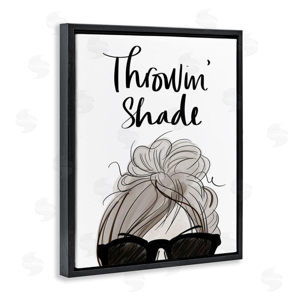 Stupell Industries Anna Quach | Throwin' Shade Phrase Woman In Sunglasses