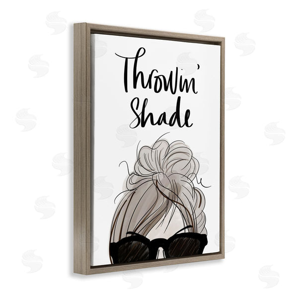 Stupell Industries Anna Quach | Throwin' Shade Phrase Woman In Sunglasses