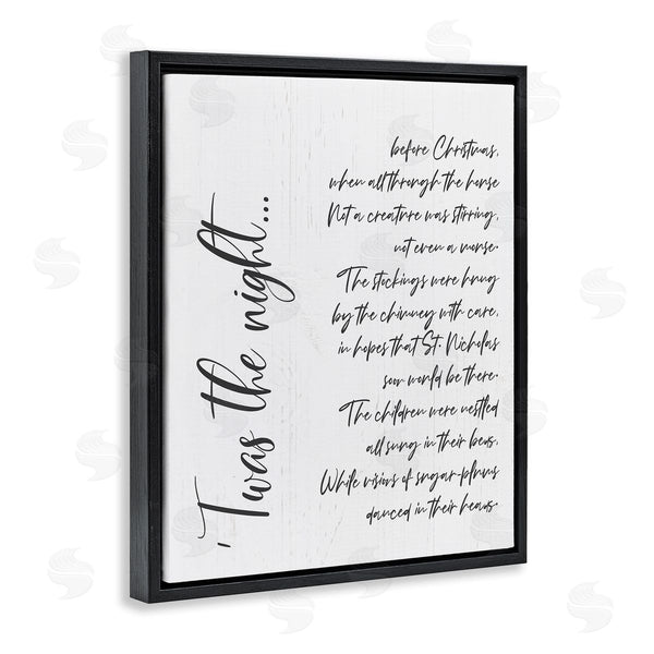 Stupell Industries Anna Quach | Twas The Night Minimal Whimsical Christmas Wall Art