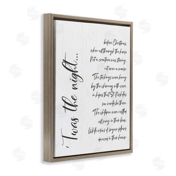 Stupell Industries Anna Quach | Twas The Night Minimal Whimsical Christmas Wall Art