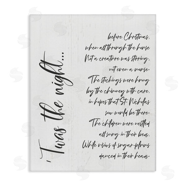 stupell industries Anna Quach | Twas the Night Minimal Whimsical Christmas Wall Art