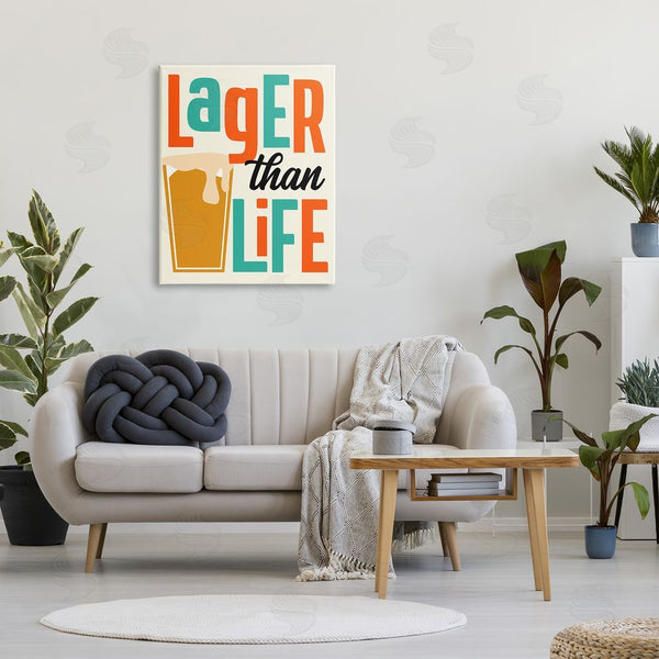 Stupell Industries Anna Quach | Vintage Lager Than Life Wall Art