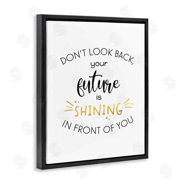 Stupell Industries Anna Quach | Your Future Is Shining Inspirational Phrase Modern Typography Wall Art