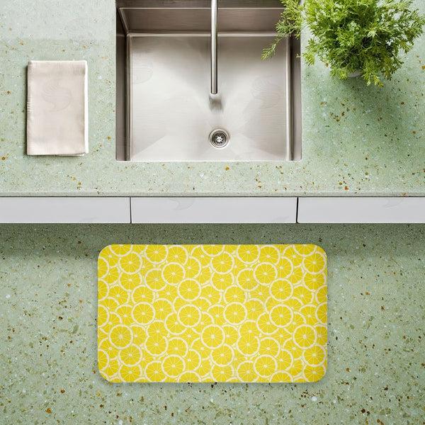 Stupell Industries Anna Quach | Zesty Lemons Everywhere Anti-Fatigue Mat