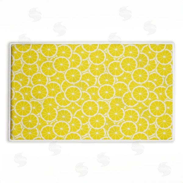 stupell industries Anna Quach | Zesty Lemons Everywhere Plush Bath Mat