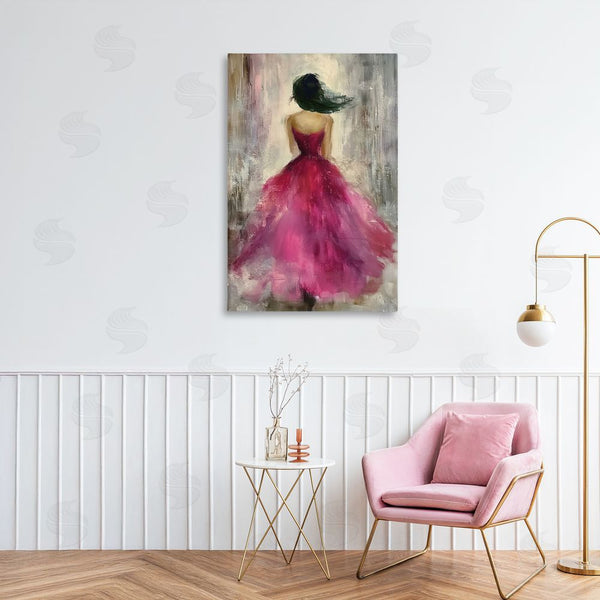 Stupell Industries Annabelle Hall | After Midnight Girl In Gown Wall Art
