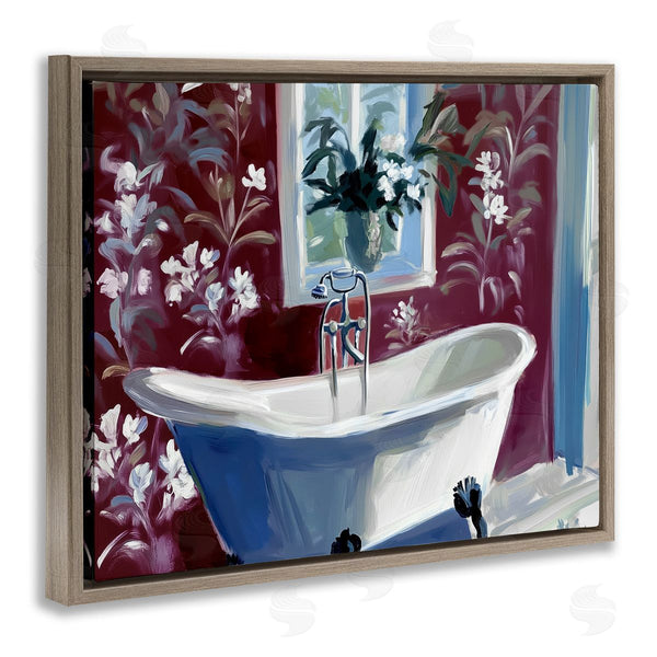 Stupell Industries Annabelle Hall | Bathroom Salon Tub