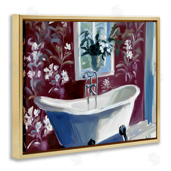 Stupell Industries Annabelle Hall | Bathroom Salon Tub