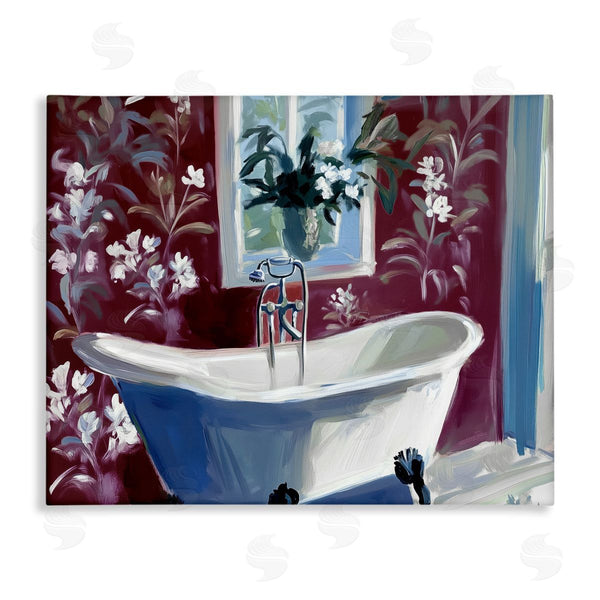 Stupell Industries Annabelle Hall | Bathroom Salon Tub