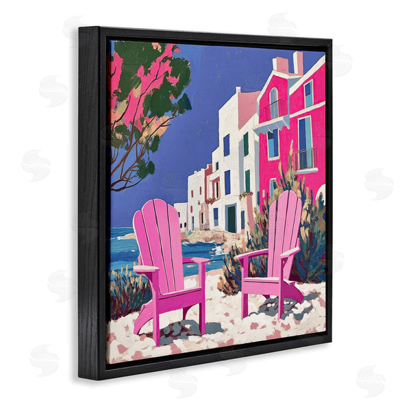 Stupell Industries Annabelle Hall | Beach Chair Meetup In Pink