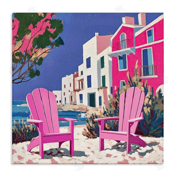 stupell industries Annabelle Hall | Beach Chair Meetup in Pink