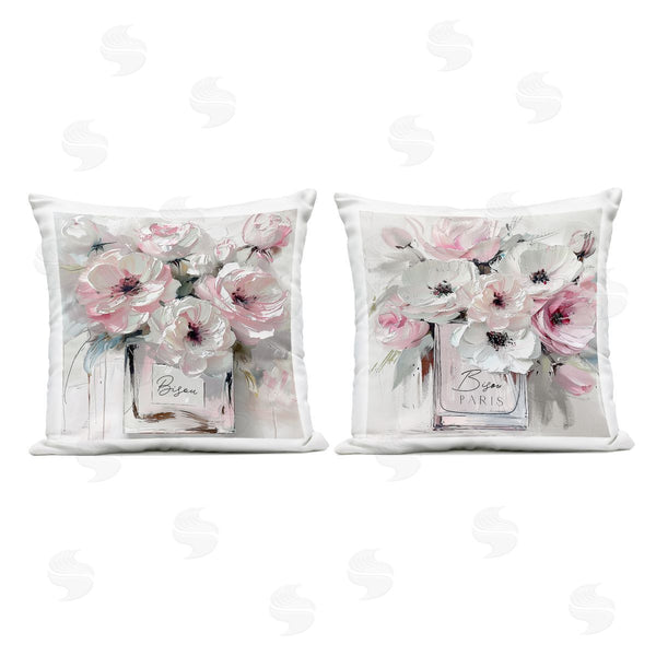 Stupell Industries Annabelle Hall | Bisou Romantic Bouquet Printed Throw Pillow Set
