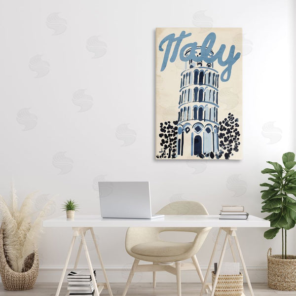 Stupell Industries Annabelle Hall | Blue & Beige Italy Travel