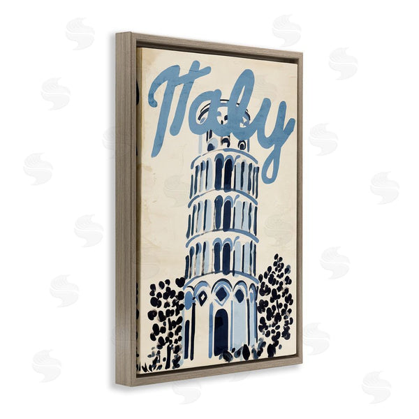 Stupell Industries Annabelle Hall | Blue & Beige Italy Travel