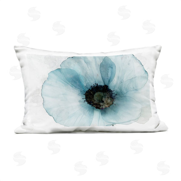 Stupell Industries Annabelle Hall | Blue Promise Peony Floral Printed Throw Pillow