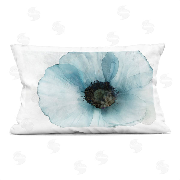 stupell industries Annabelle Hall | Blue Promise Peony Floral Printed Throw Pillow