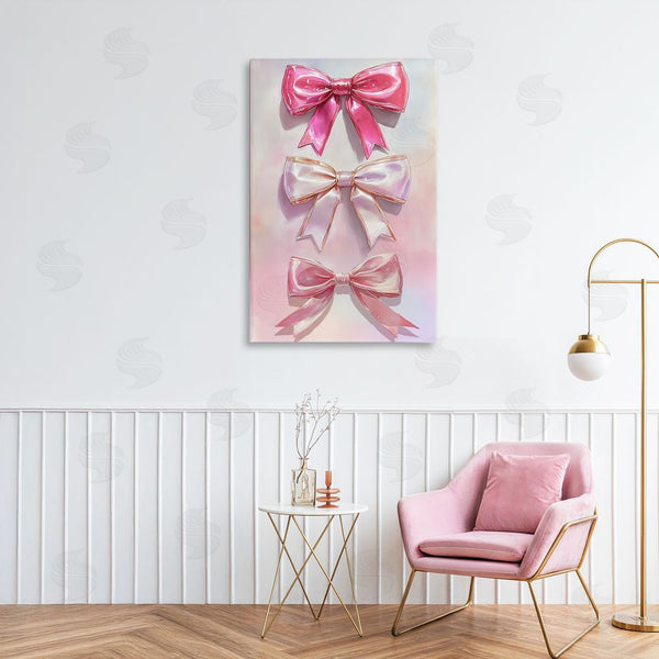 Stupell Industries Annabelle Hall | Blush And Satin Bows Wall Art