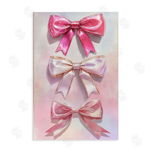 stupell industries Annabelle Hall | Blush And Satin Bows Wall Art