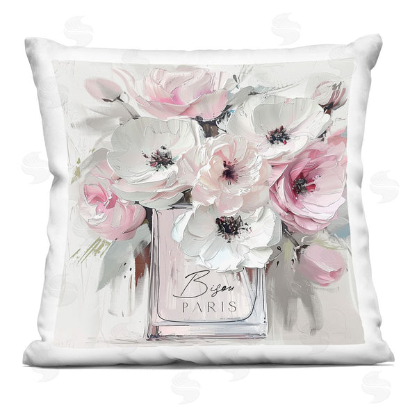 stupell industries Annabelle Hall | Blush Pink Bisou Bouquet Printed Throw Pillow