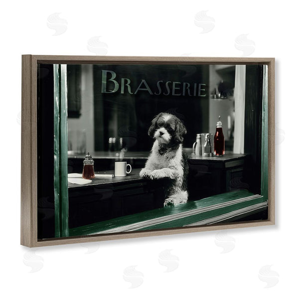 Stupell Industries Annabelle Hall | Brasserie Vintage Dog In Window