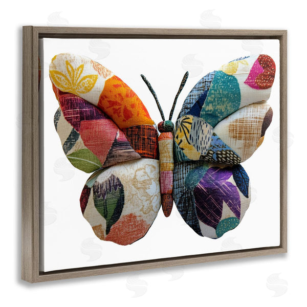 Stupell Industries Annabelle Hall | Butterfly Patchwork Wings Wall Art