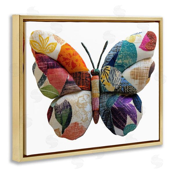 Stupell Industries Annabelle Hall | Butterfly Patchwork Wings Wall Art