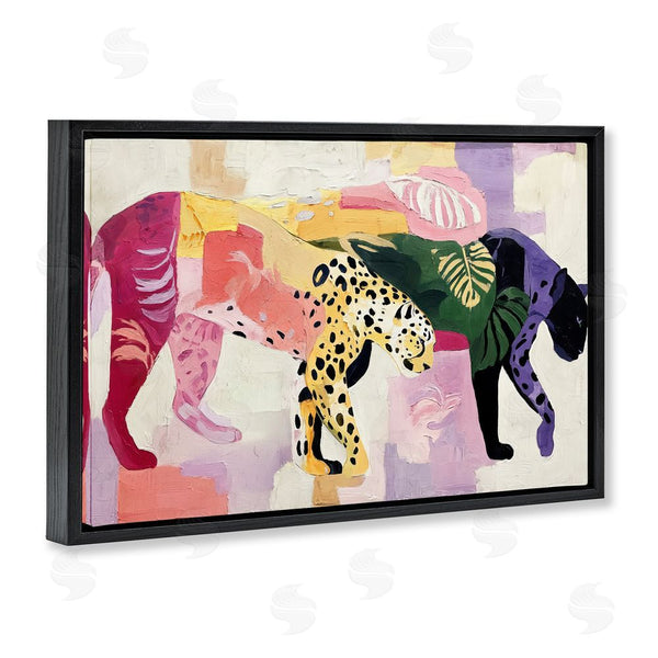 Stupell Industries Annabelle Hall | Candy Cats Tropical Wildlife Wall Art