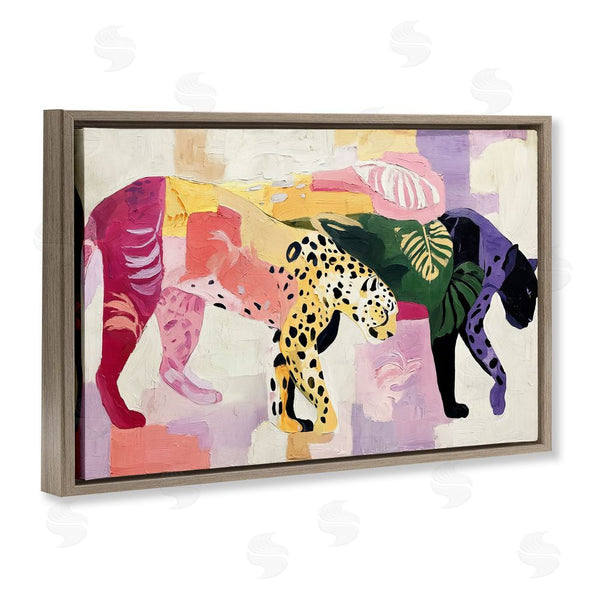 Stupell Industries Annabelle Hall | Candy Cats Tropical Wildlife Wall Art