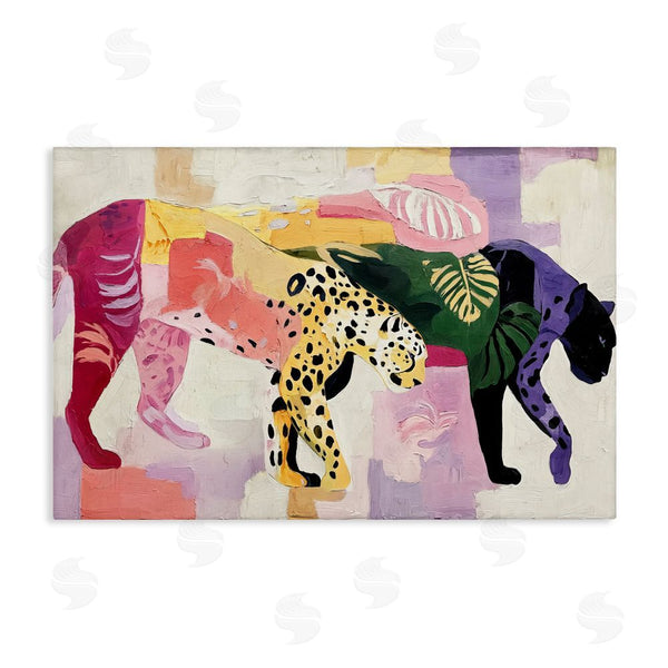 stupell industries Annabelle Hall | Candy Cats Tropical Wildlife Wall Art