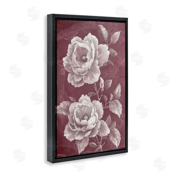 Stupell Industries Annabelle Hall | Chambermaid Blooms On Maroon