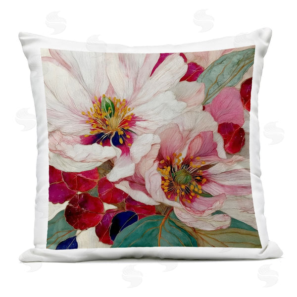 Stupell Industries Annabelle Hall | Cimarron Flowers Ornate Details Printed Throw Pillow