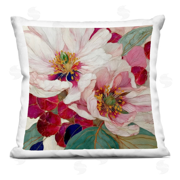 stupell industries Annabelle Hall | Cimarron Flowers Ornate Details Printed Throw Pillow