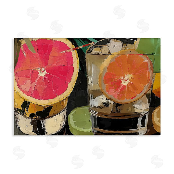 stupell industries Annabelle Hall | Cocktail Hour with Fruit Slices Wall Art